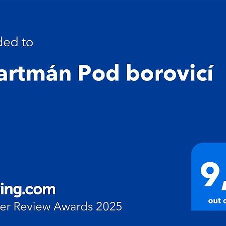 Apartman Pod Borovici Kovalovice Kültér fotó